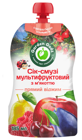 Сік-смузі мультифруктовий з м'якоттю 185мл НФ-00000474 фото