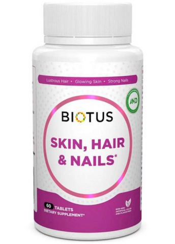 Волосся, шкіра та нігті, Hair, Skin & Nails, Biotus, 60 таблетки НФ-00000200 фото