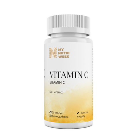Вітамін С My Nutri Week 500 мг 100 капсул НФ-00000546 фото