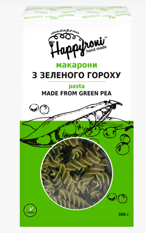 Спіральки з зеленого гороху, 200 г 00324 фото