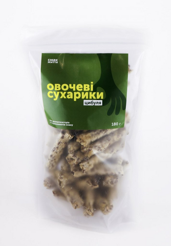 Овочеві сухарики цибуля СМАК ЖИТТЯ 180г НФ-00000455 фото